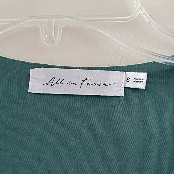 All In Favor Sheer Long Sleeve Mini Floral Tulip Wrap Dress - Picture 6 of 8